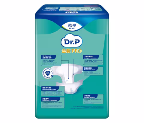[原箱] Dr.P 金裝PRO透氣棉柔成人紙尿片(夜用型) (大碼)