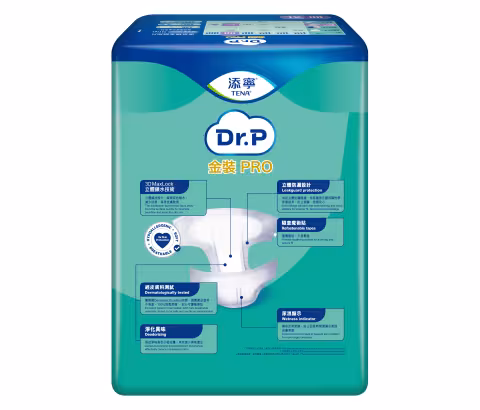 [原箱] Dr.P 金裝PRO透氣棉柔成人紙尿片(夜用型) (加大碼)